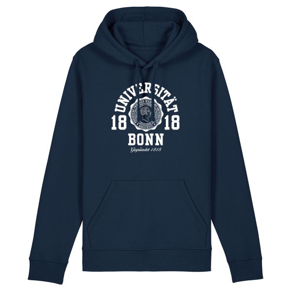 Unisex Organic Hooded Sweatshirt, navy, marshall